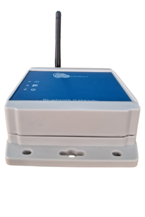 EasyReach IoT BLE gateway collecting location data from BLE tags and beacons